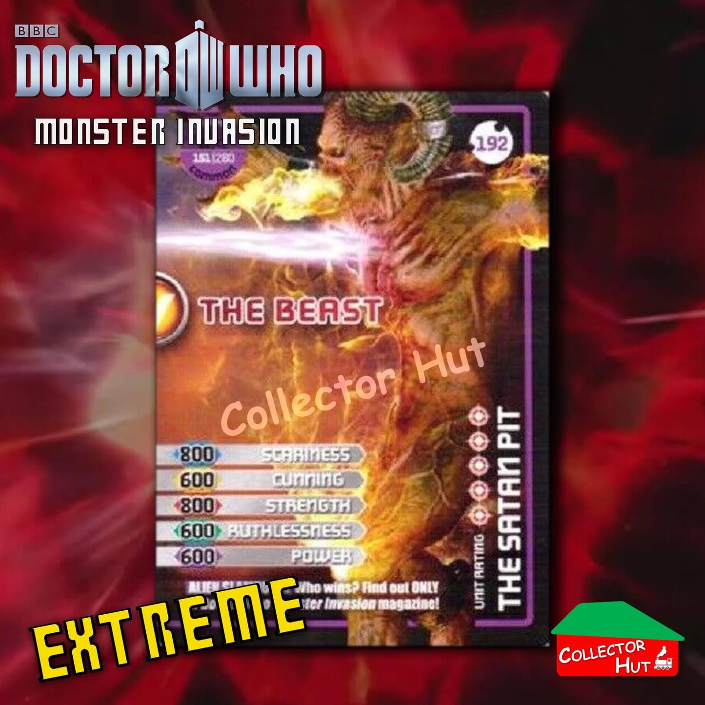 DOCTOR WHO Monster Invasion EXTREME Cards 166-344 New Fresh & Sleeved YOU CHOOSE