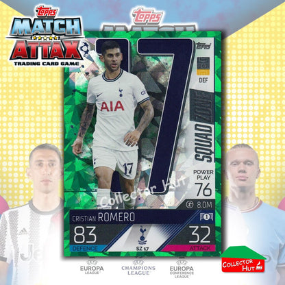 Topps Match Attax Extra 2022/23 Parallel CRYSTAL & EMERALD Cards YOU CHOOSE