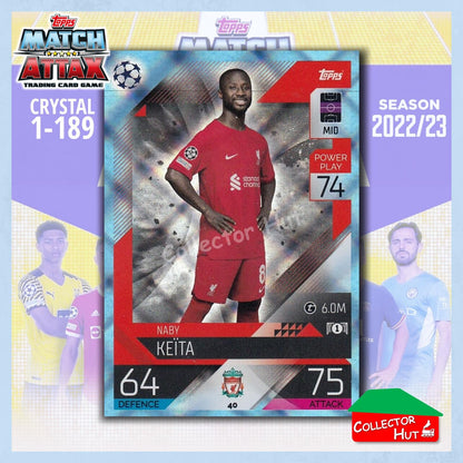 Topps Match Attax Europa Champions League 2022/23 Crystal Parallel Cards 1-189
