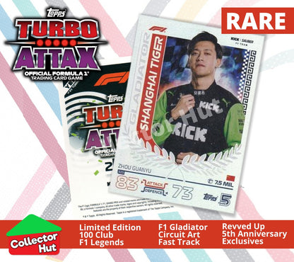 Topps Turbo Attax Formula 1 F1 2024 #313-344 RARE Limited Cards YOU CHOOSE