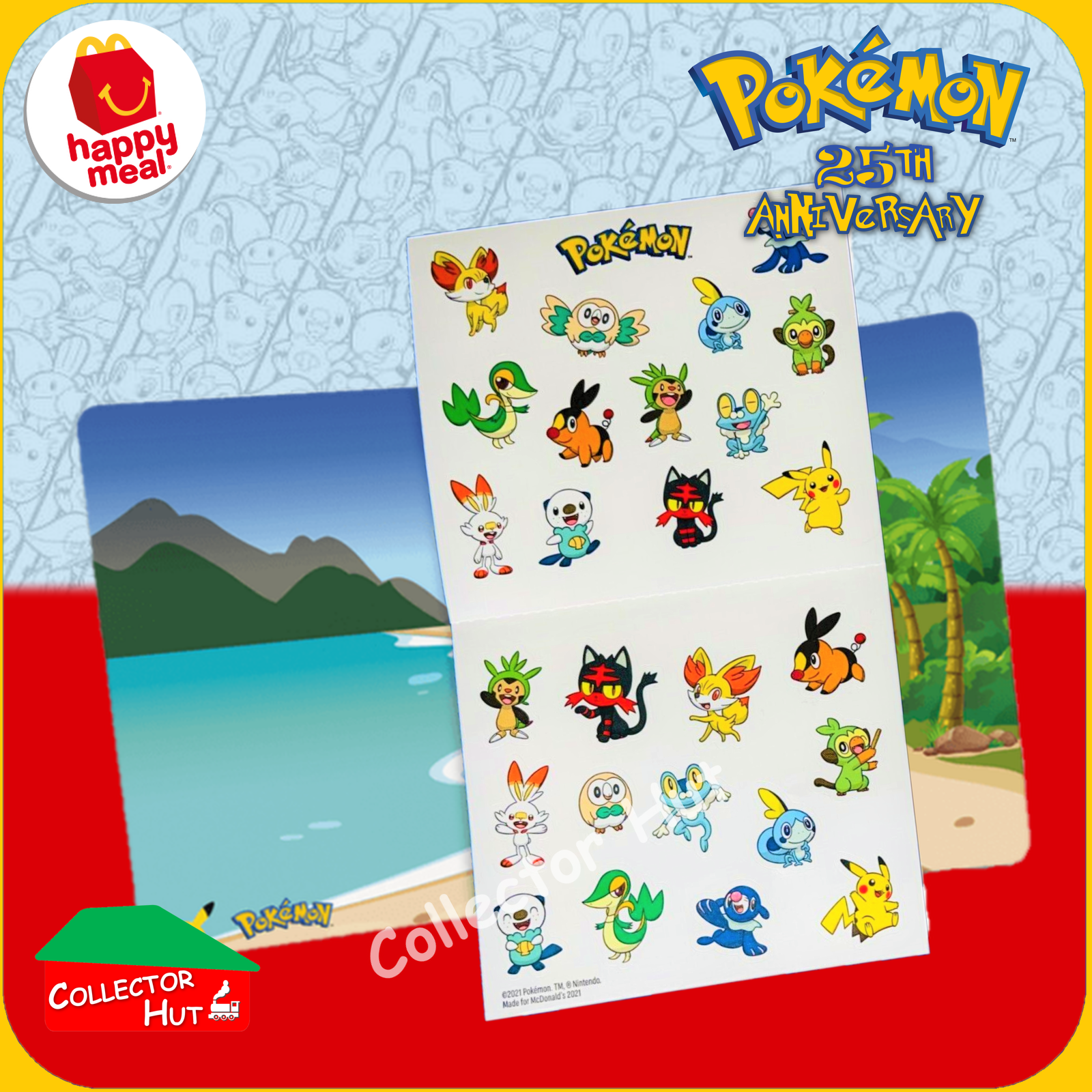 McDonald's Happy Meal 2021 Pokémon 25th Anniversary Trading Cards You Choose