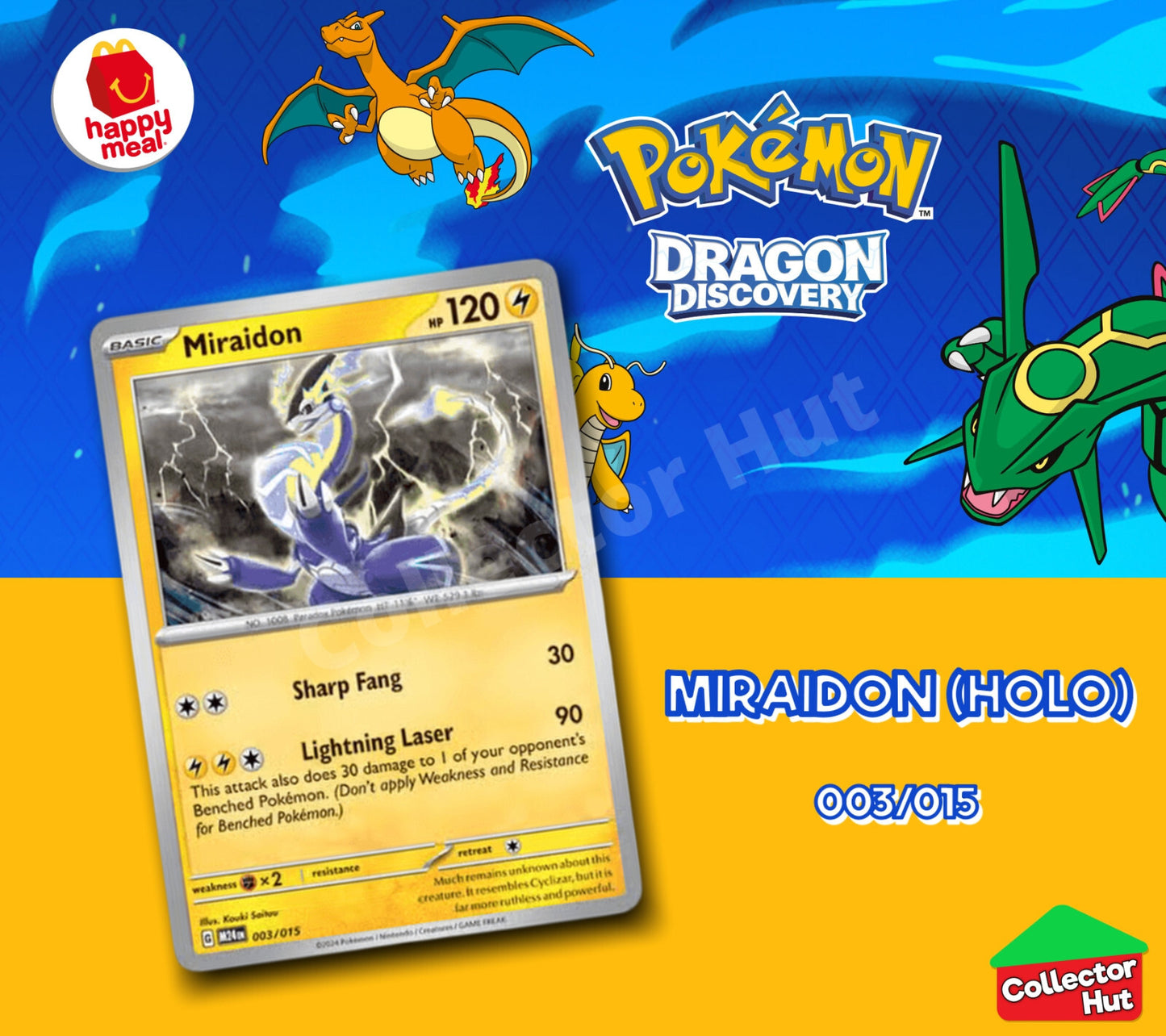 McDonalds Pokémon 2025 Dragon Discovery Card Collection Happy Meal