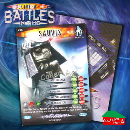 DOCTOR WHO Battles in Time #601-825 ULTIMATE MONSTERS RARE & COMMON Cards