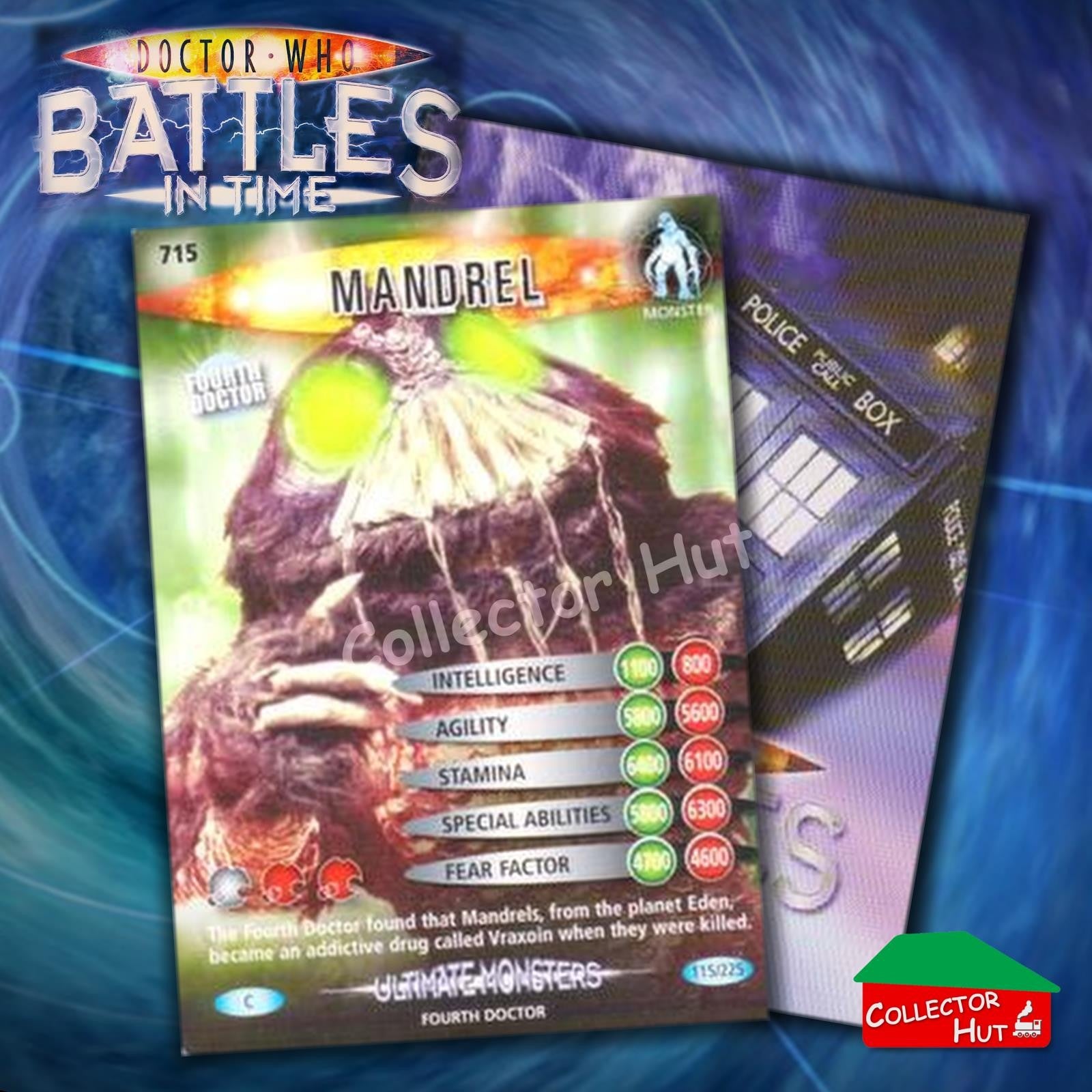 DOCTOR WHO Battles in Time #601-825 ULTIMATE MONSTERS RARE & COMMON Cards