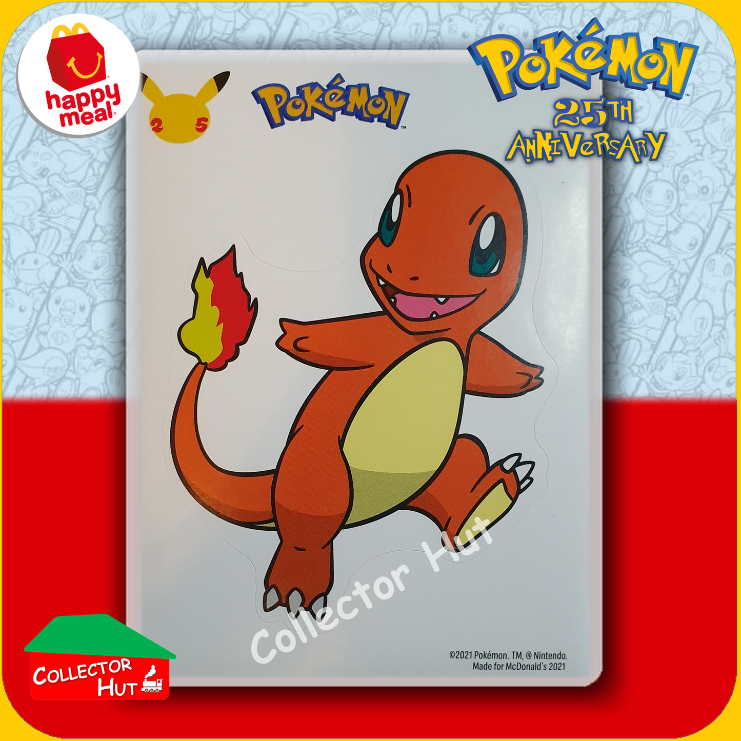 McDonald's Happy Meal 2021 Pokémon 25th Anniversary Trading Cards You Choose