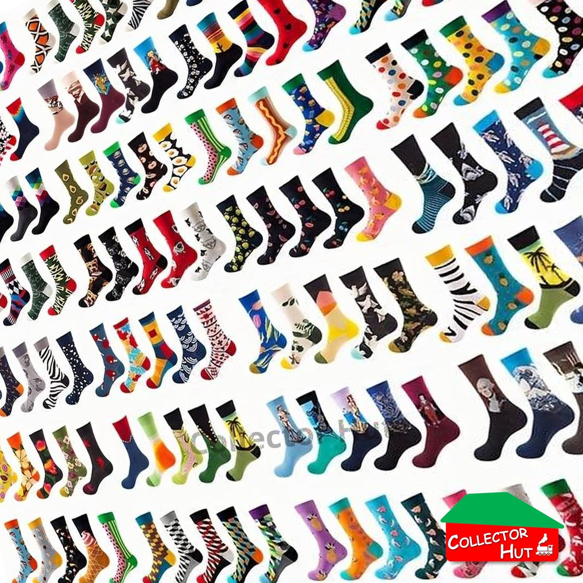 Happy Crew Socks Novelty Breathable Anti-Odour Men's Unisex UK 6-8.5 EU 39-42