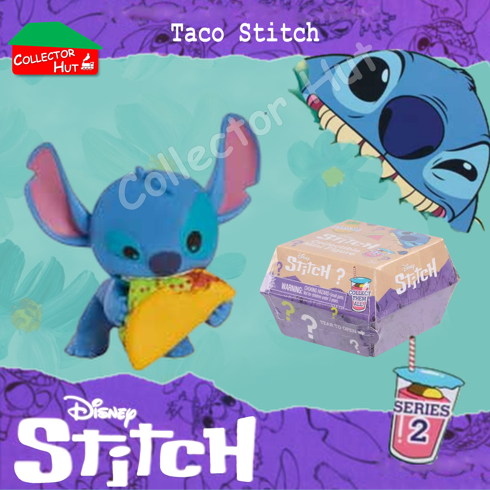 Disney Stitch Feed Me Blind Mini Figures Series 2 (Identified) New & Sealed