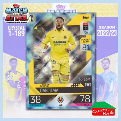 Topps Match Attax Europa Champions League 2022/23 Crystal Parallel Cards 190-387