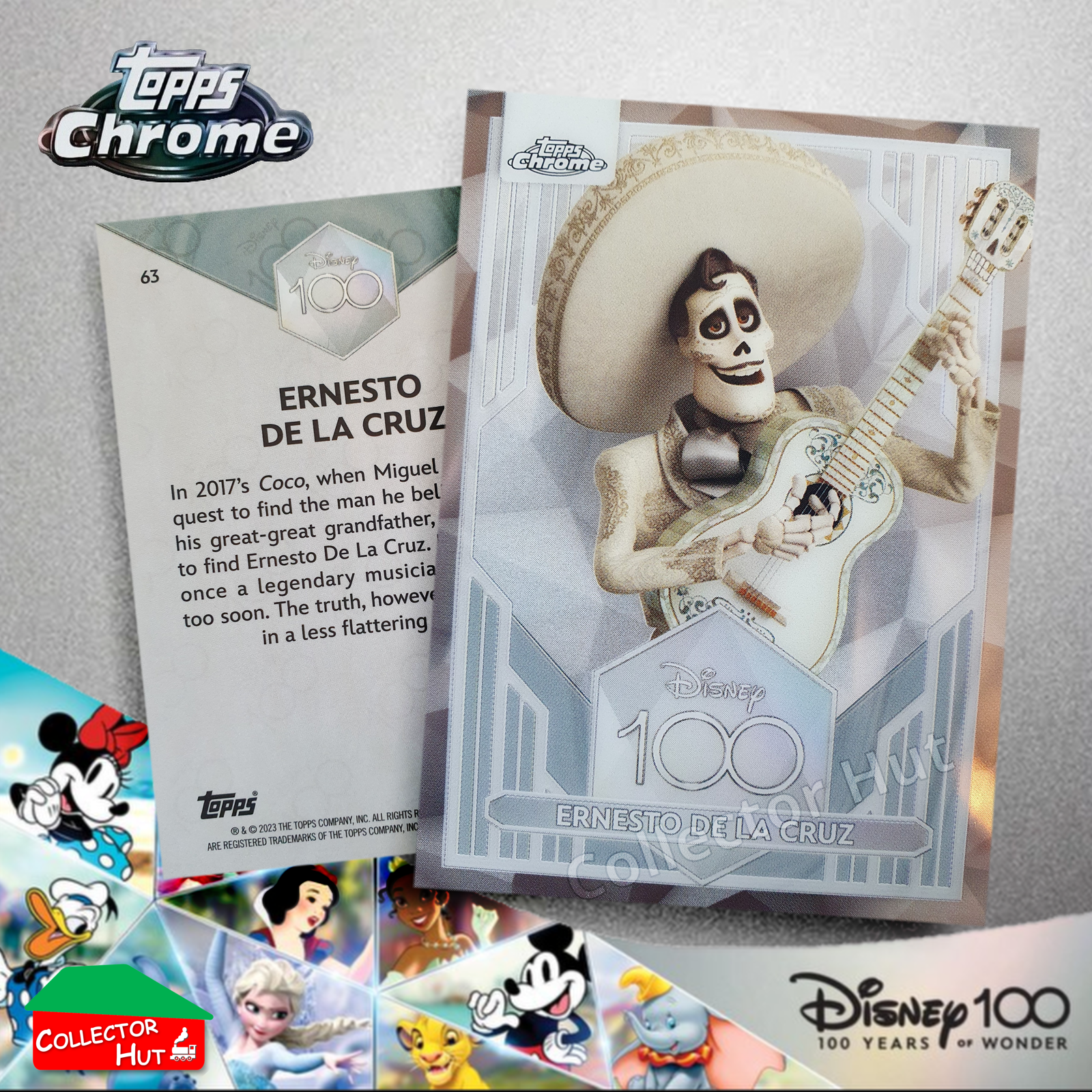 Disney 100 Topps Chrome 2023 Base Cards 1-100 Pick Singles to Complete Your Set
