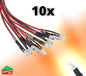 LED Light Bulbs DC 12v Pre-Wired Waterproof 3mm 5mm 10 Pack 20cm RC Cars Trucks