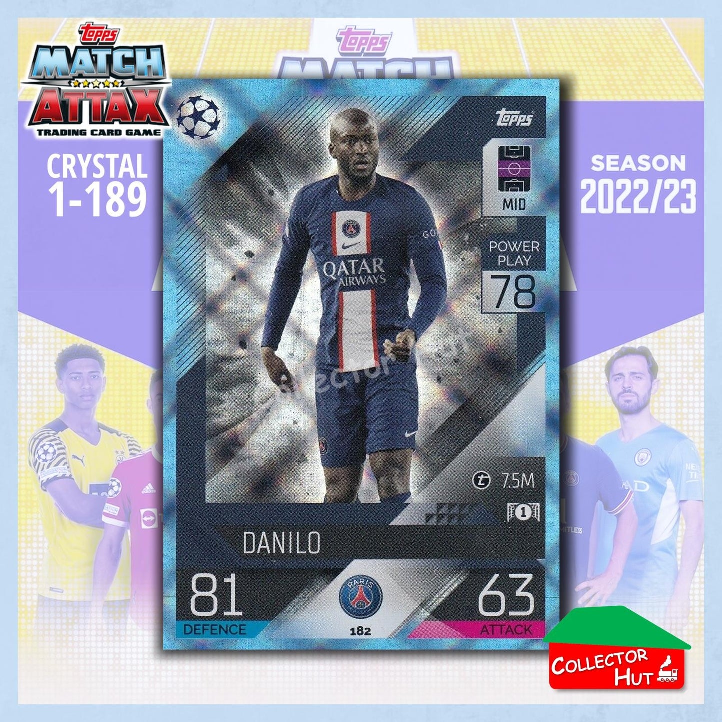 Topps Match Attax Europa Champions League 2022/23 Crystal Parallel Cards 1-189