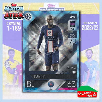 Topps Match Attax Europa Champions League 2022/23 Crystal Parallel Cards 1-189