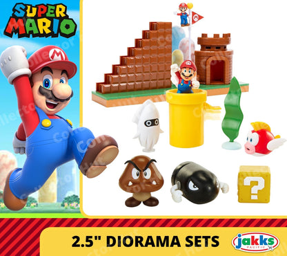 Super Mario 2.5" Diorama Sets Jakks Action Figures