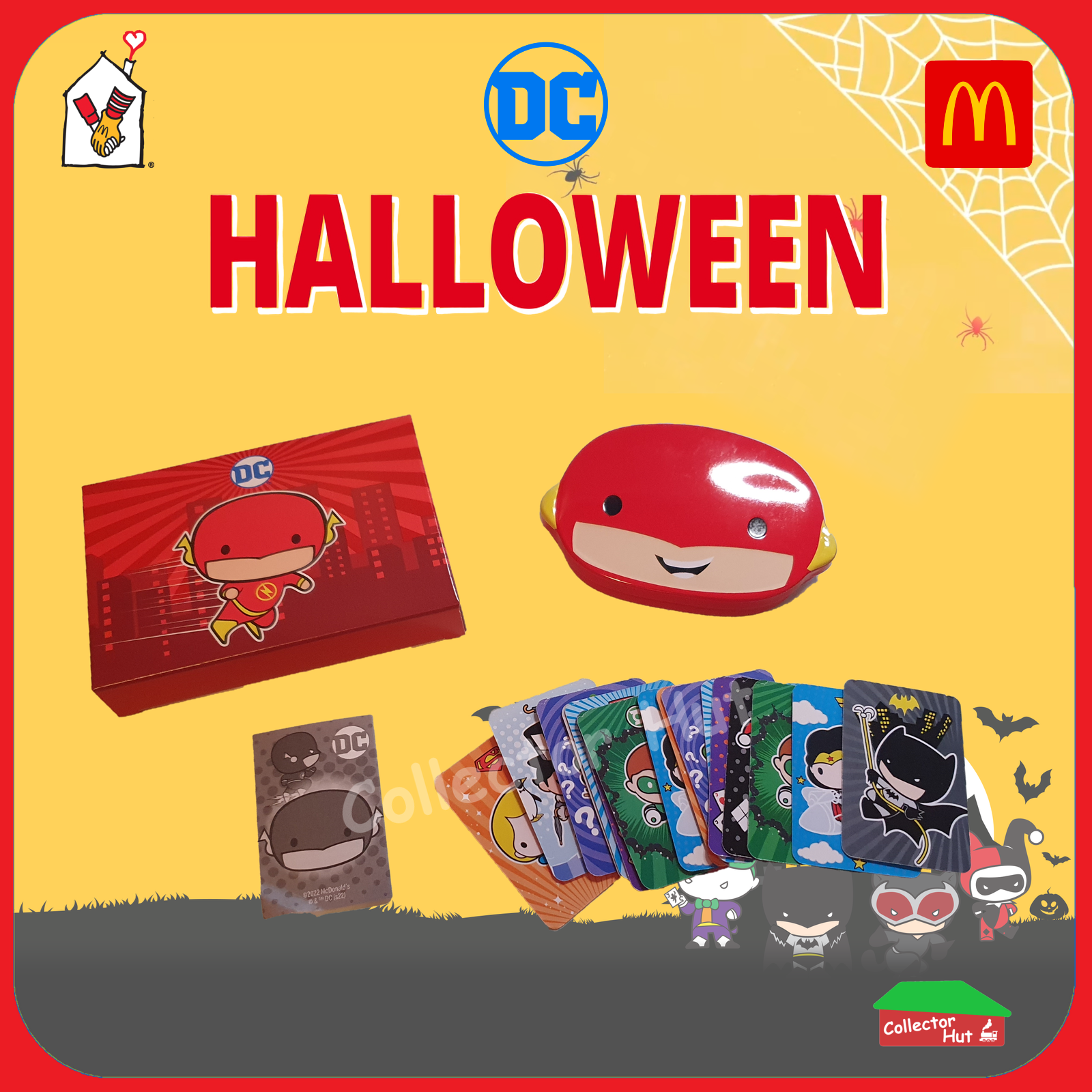 McDonald's Happy Meal DC Super Heroes & Villains Collector's Tin Play Sets