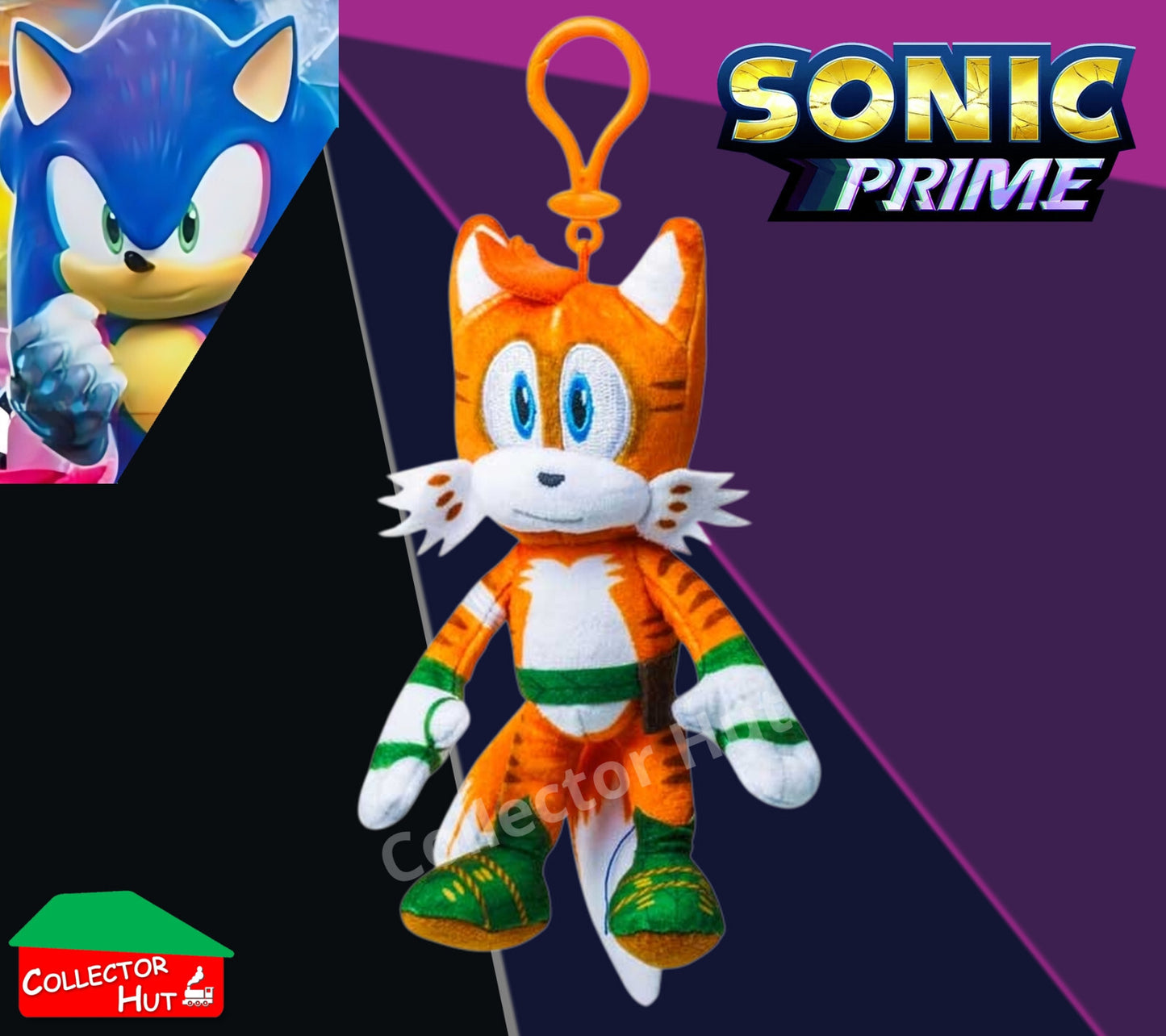 Sonic Prime Clip On Plush 15cm Keyring LICENSED CHOOSE A CHARACTER