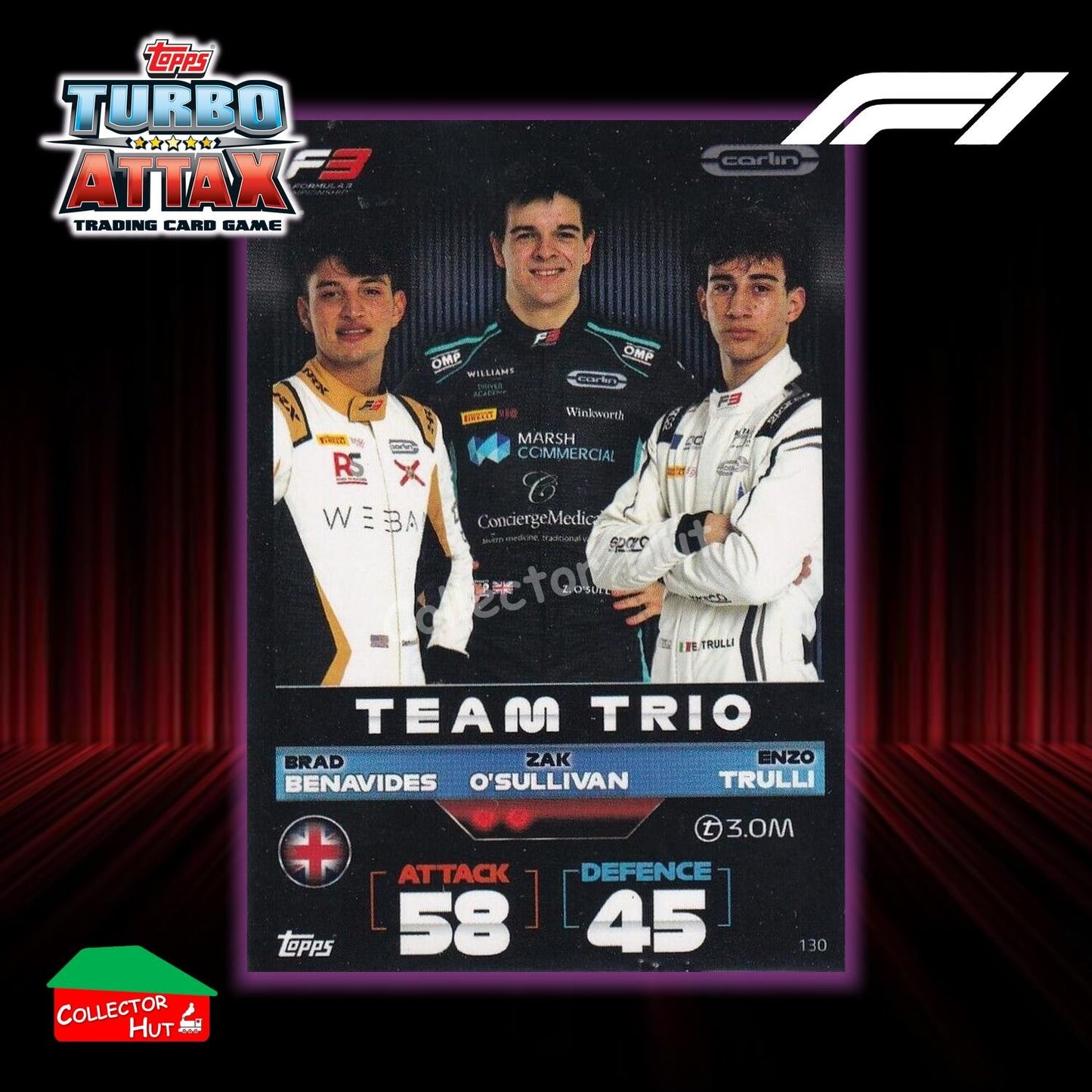 Topps Turbo Attax Formula 1 F1 2022 #1-131 Base Cards YOU CHOOSE