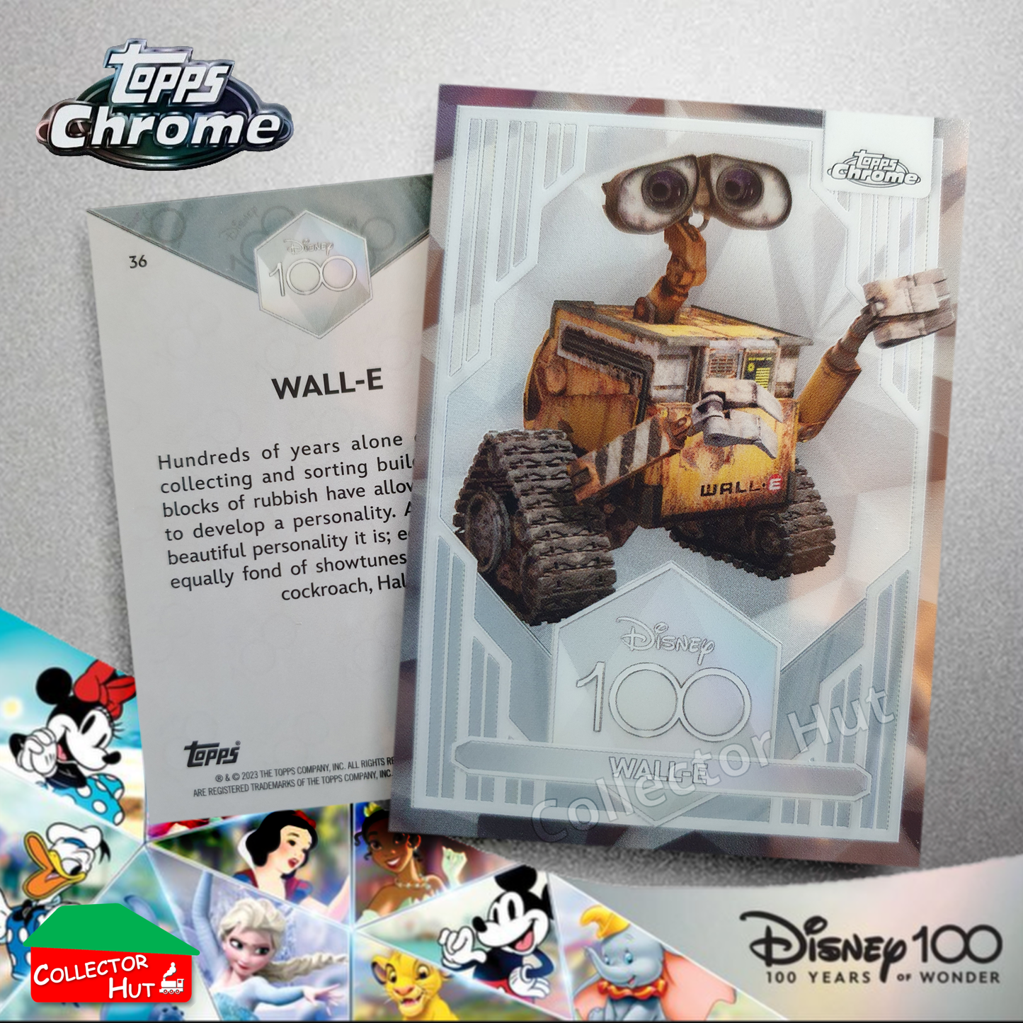 Disney 100 Topps Chrome 2023 Base Cards 1-100 Pick Singles to Complete Your Set
