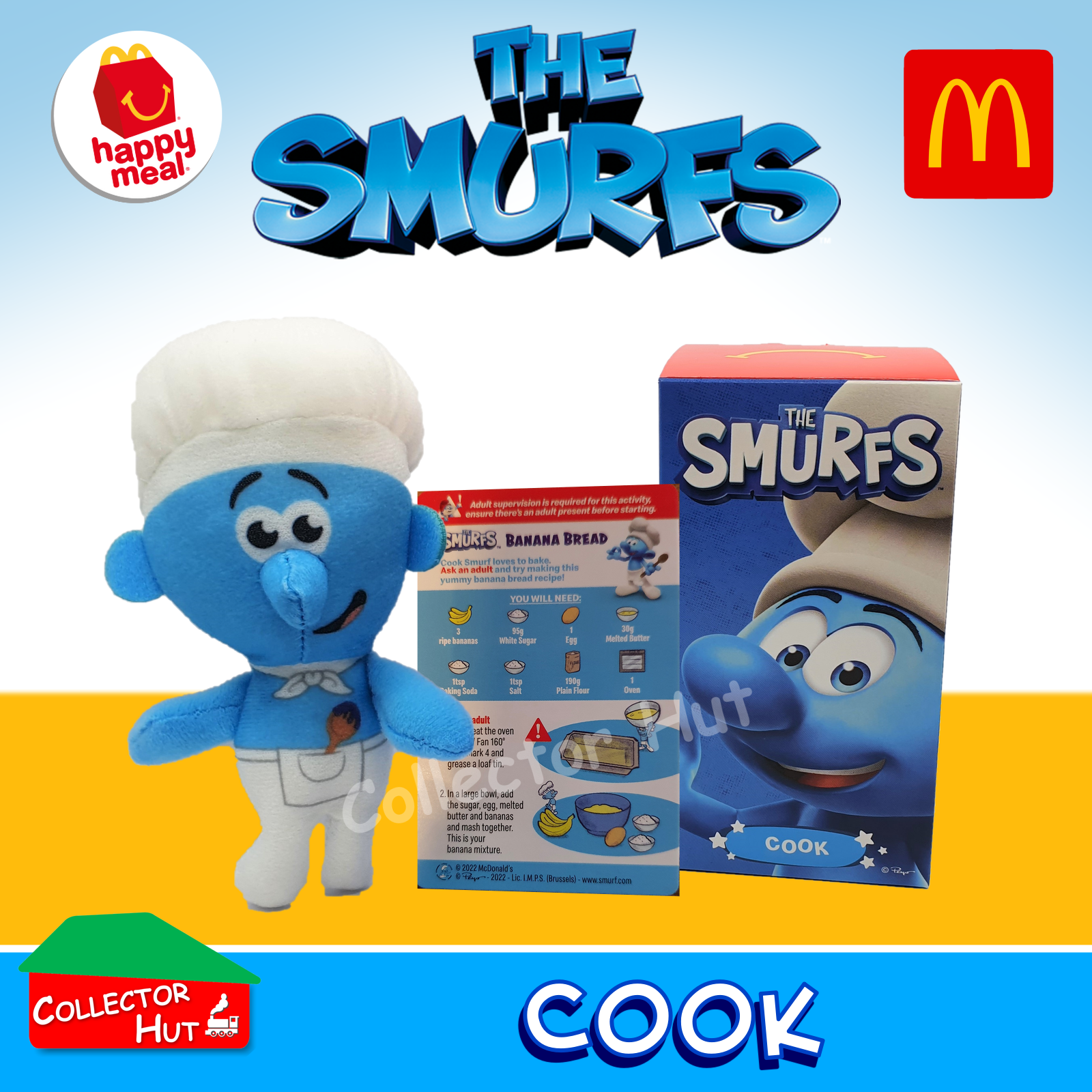 McDonald's Happy Meal Toys The Smurfs Plush Toys (2022)