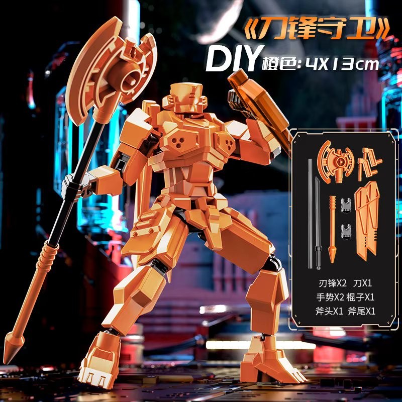 Shapeshift Robots Constructable Posable Action Figures for Art & Build Play