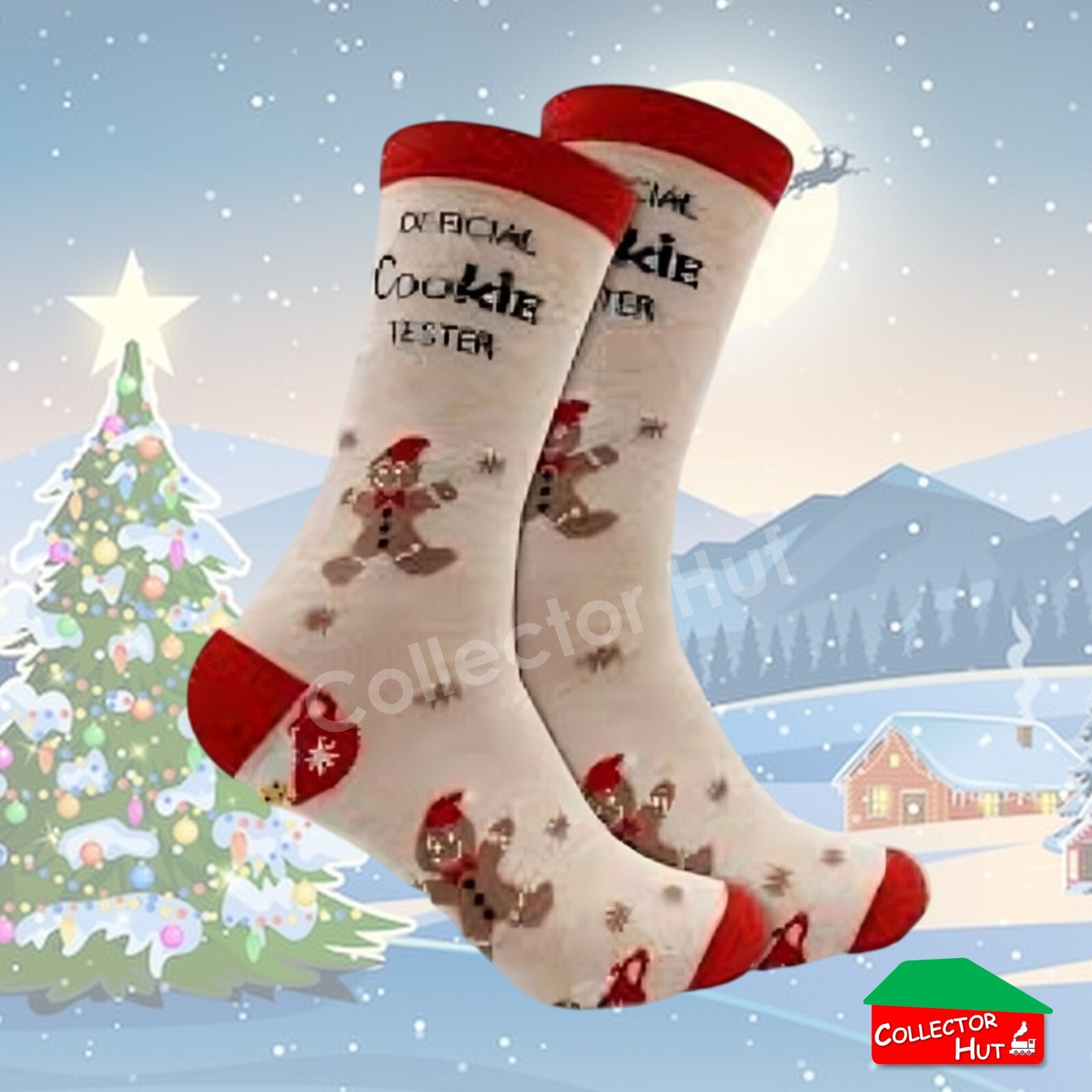 CHRISTMAS SOCKS Cotton Blend Anti-Odor Unisex Crew Socks CUSTOM Gift Set
