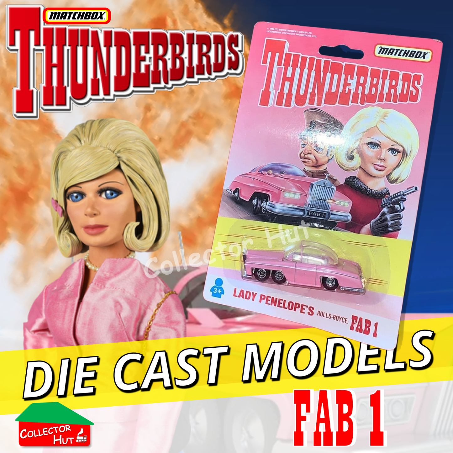 Gerry Anderson Thunderbirds Matchbox Die Cast Models & Action Figures SEALED
