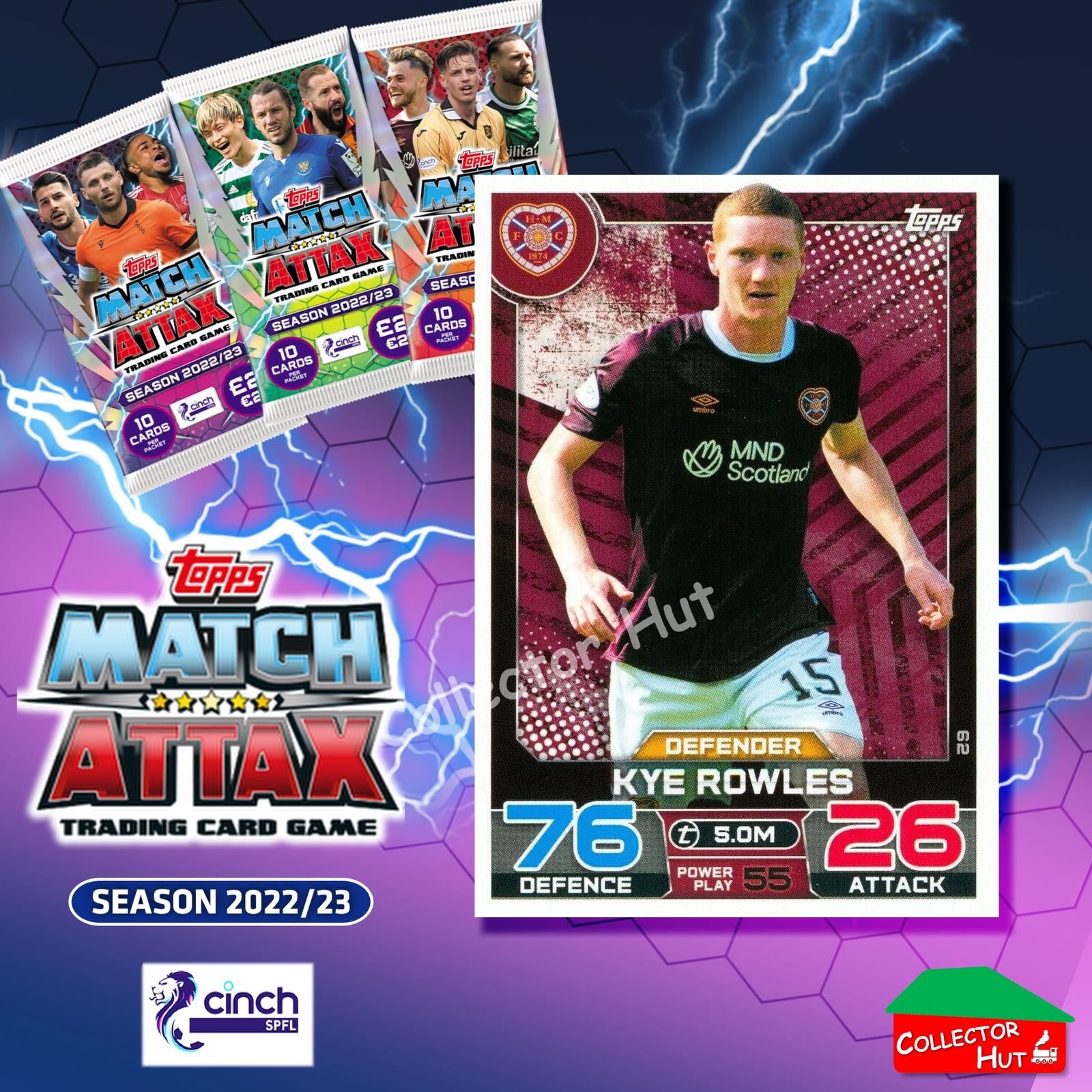 TOPPS MATCH ATTAX SPFL 2022/23 #1-162 Choose Your Card