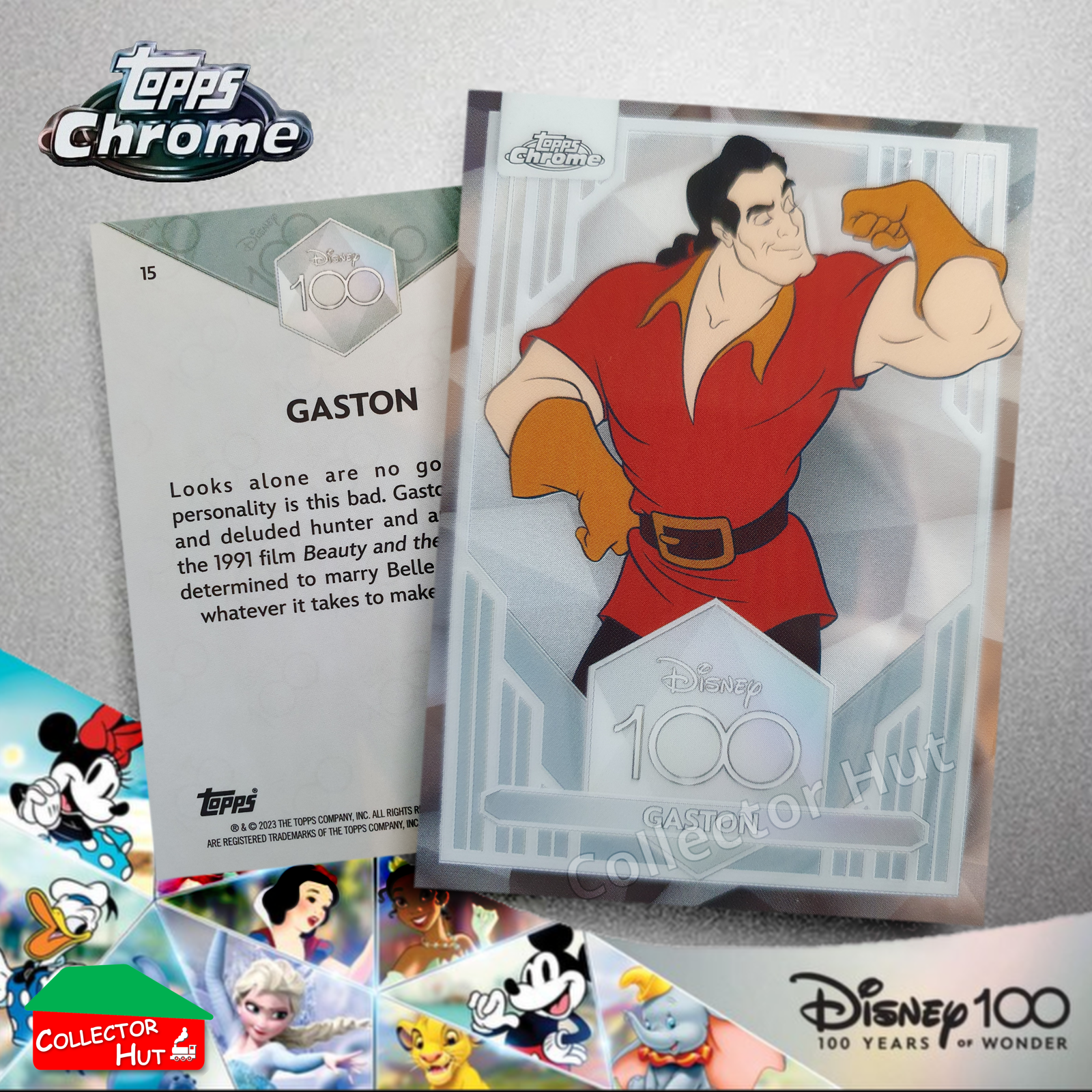 Disney 100 Topps Chrome 2023 Base Cards 1-100 Pick Singles to Complete Your Set