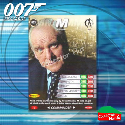 James Bond 007 Commander Spy Cards BASE COMMON YOU CHOOSE