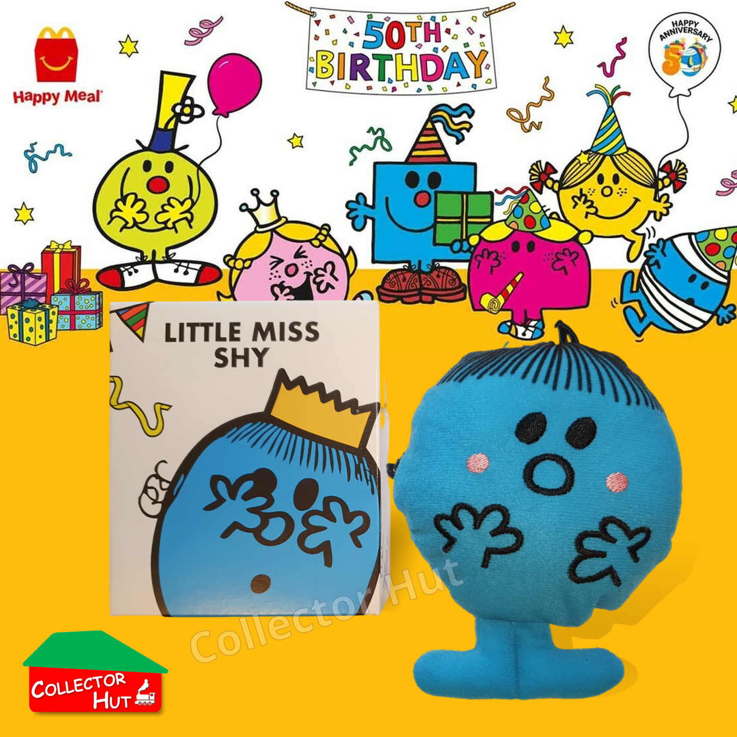 McDonalds Happy Meal Mr Men Little Miss 2024 & 2021 50th Anniversary Plush Toys