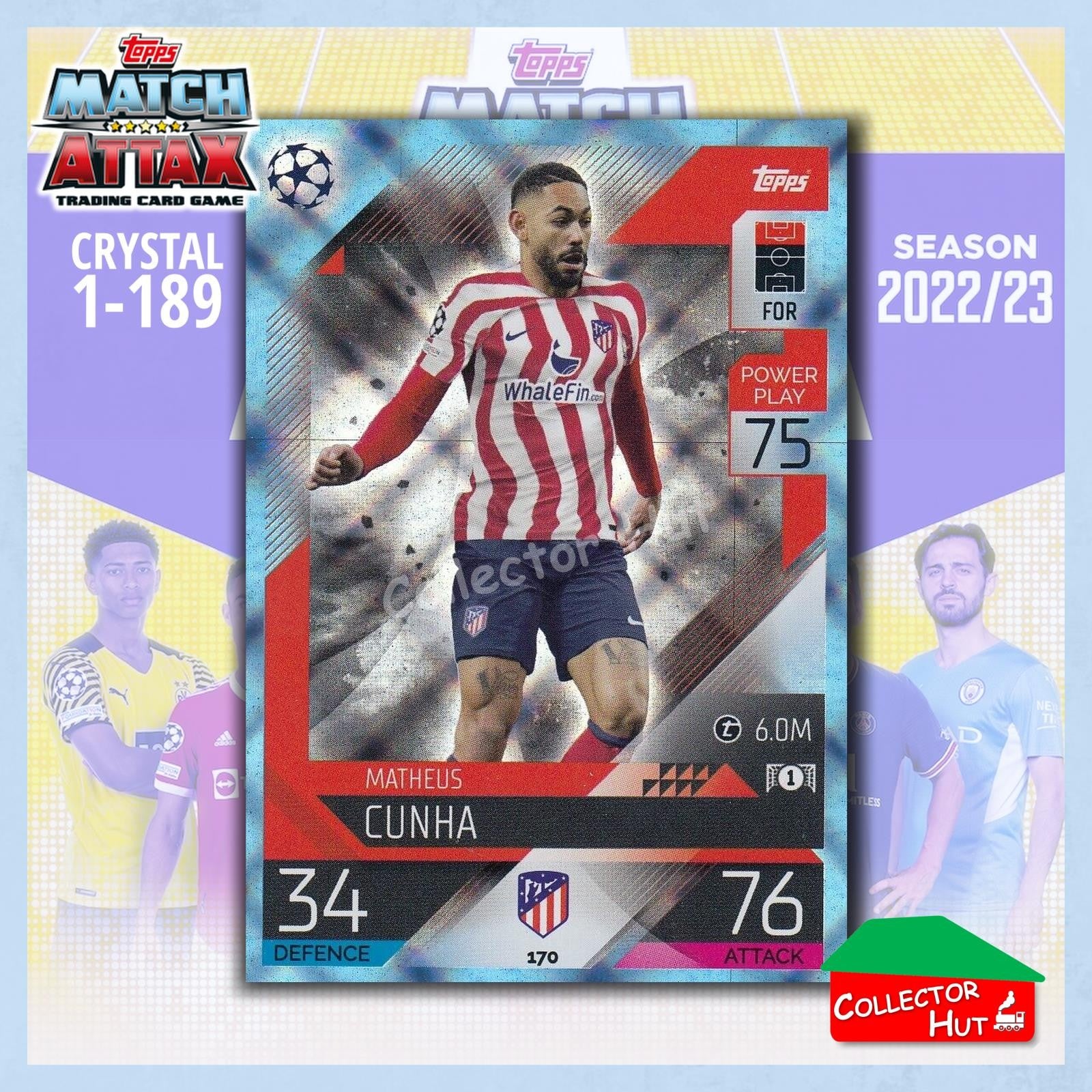 Topps Match Attax Europa Champions League 2022/23 Crystal Parallel Cards 1-189
