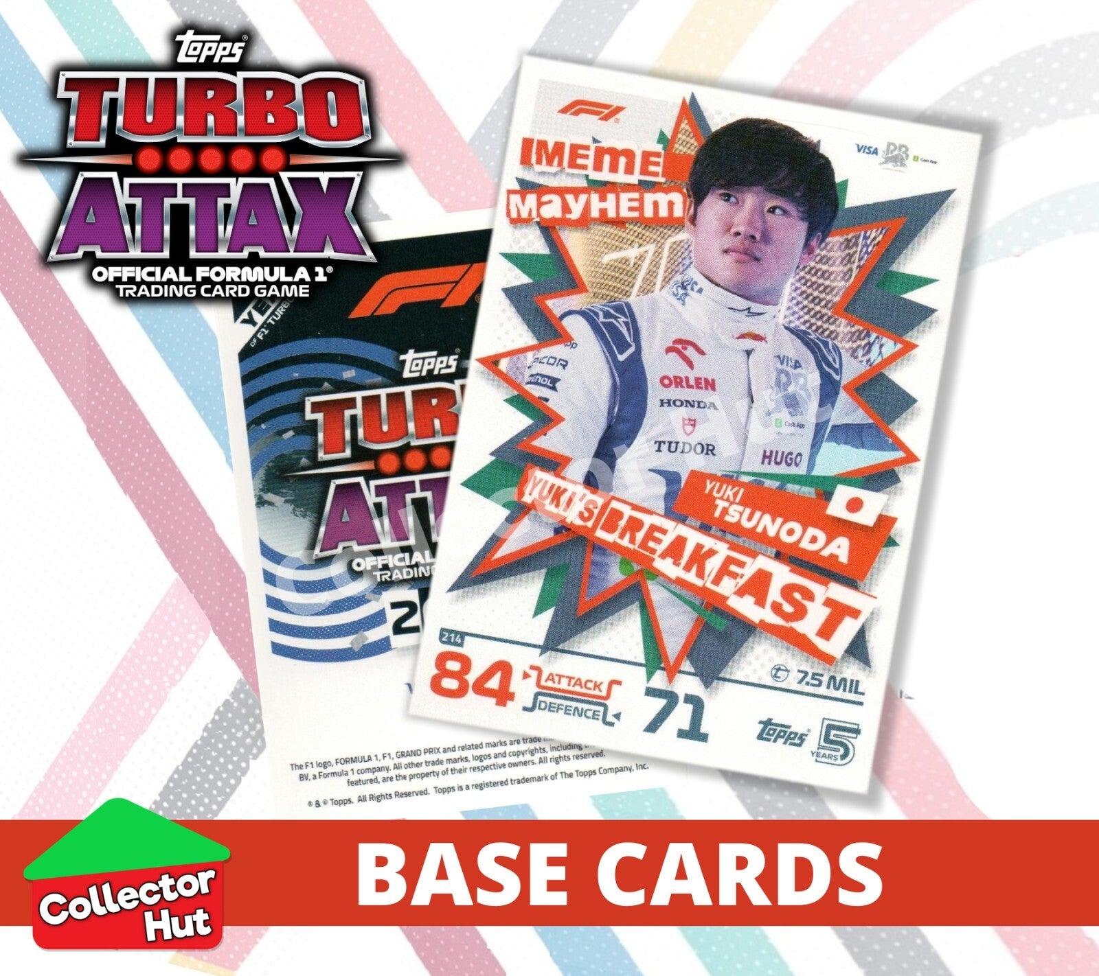 Topps Turbo Attax Formula 1 F1 2024 #167-312 Base Cards YOU CHOOSE