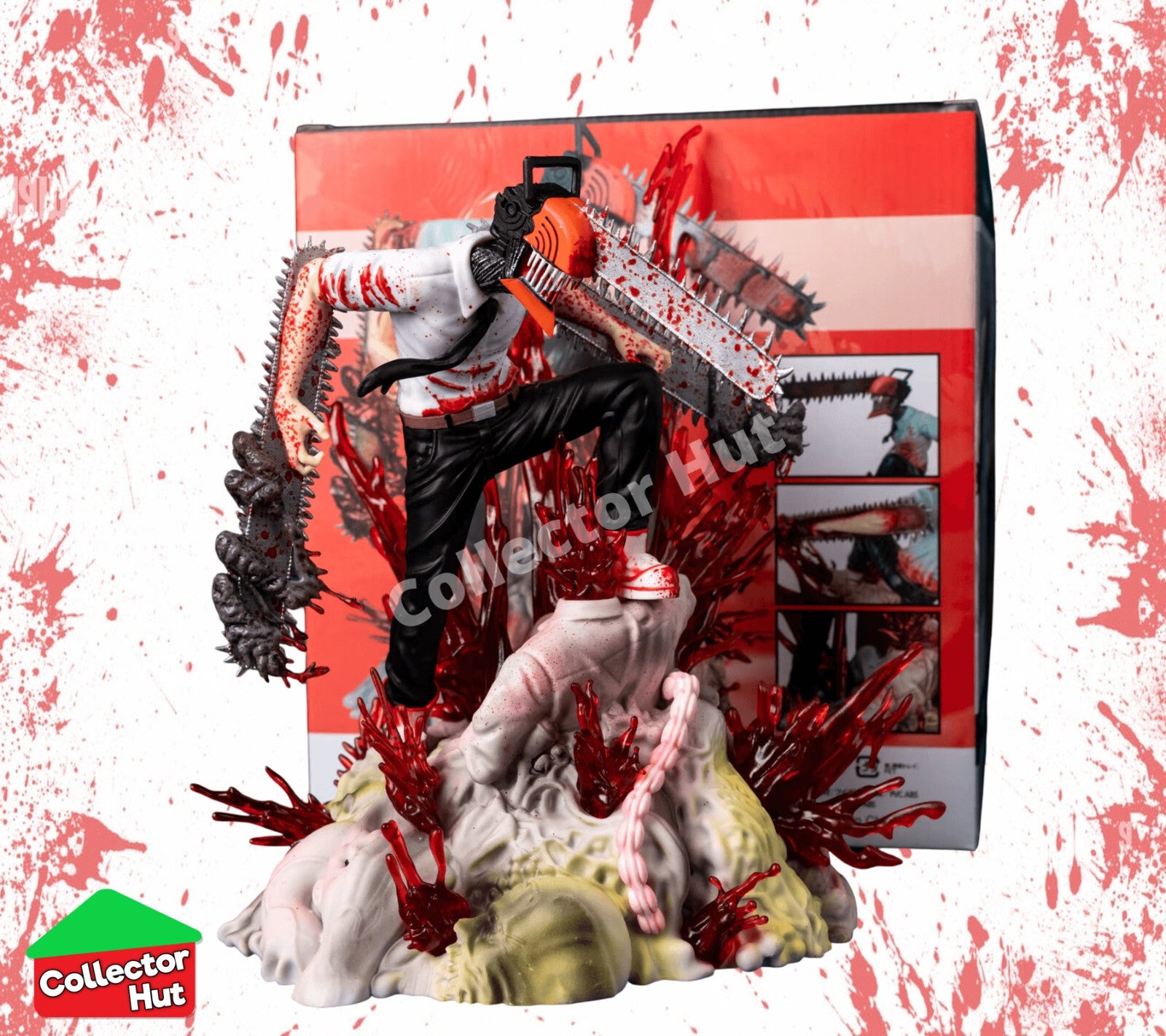 Chainsaw Man Denji Anime Action Figure 28cm Character Collectible Model Statue