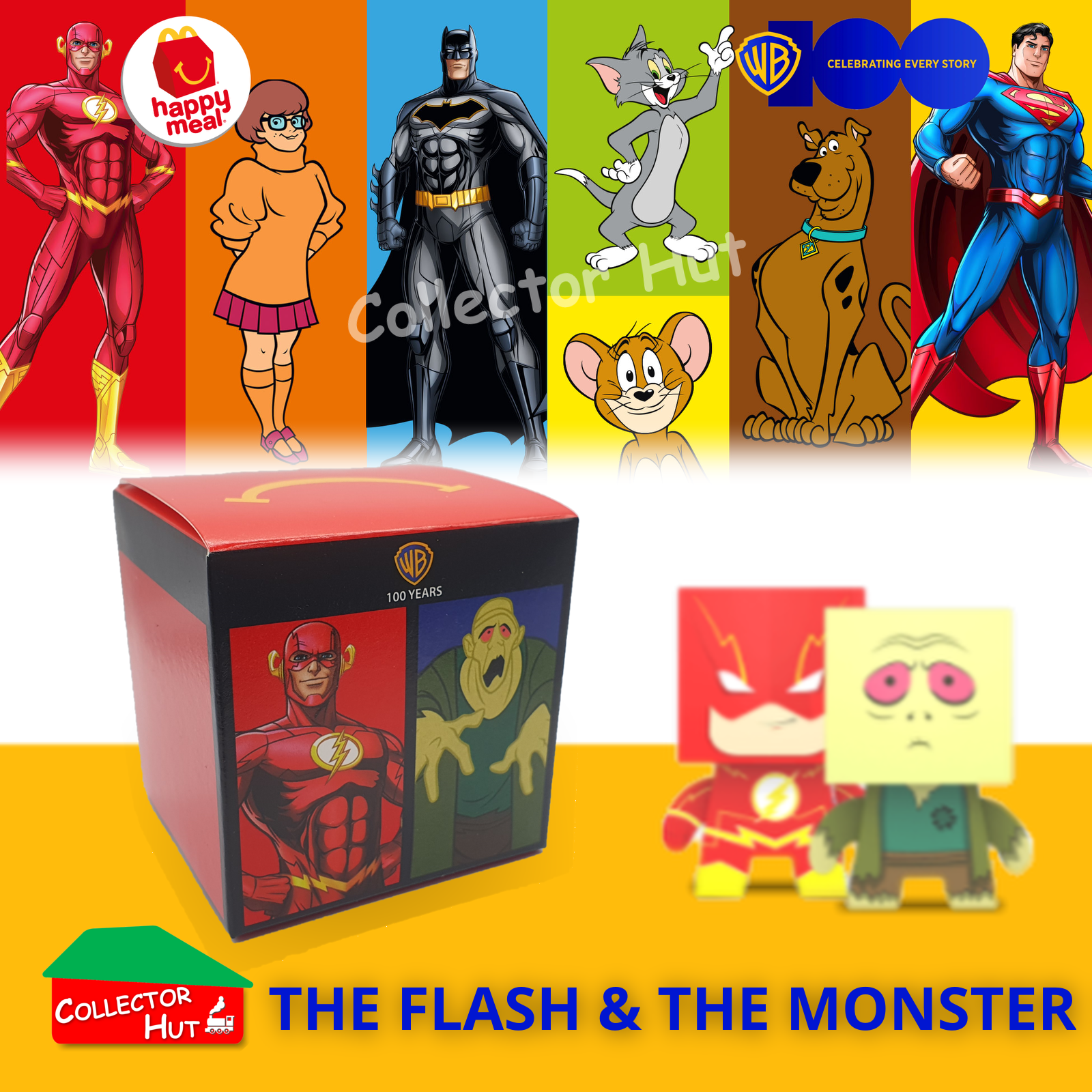 McDonald's Happy Meal WB Warner Brothers 100th Year Anniversary DC Tin Head Toys