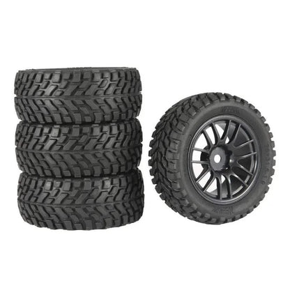 RC Model Wheels Tyres 12mm Hub 75mm x 32mm 46g 4pcs Set Car Truck