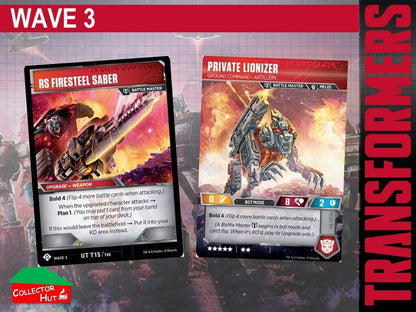 Transformers TCG CHARACTER Trading Cards All Waves