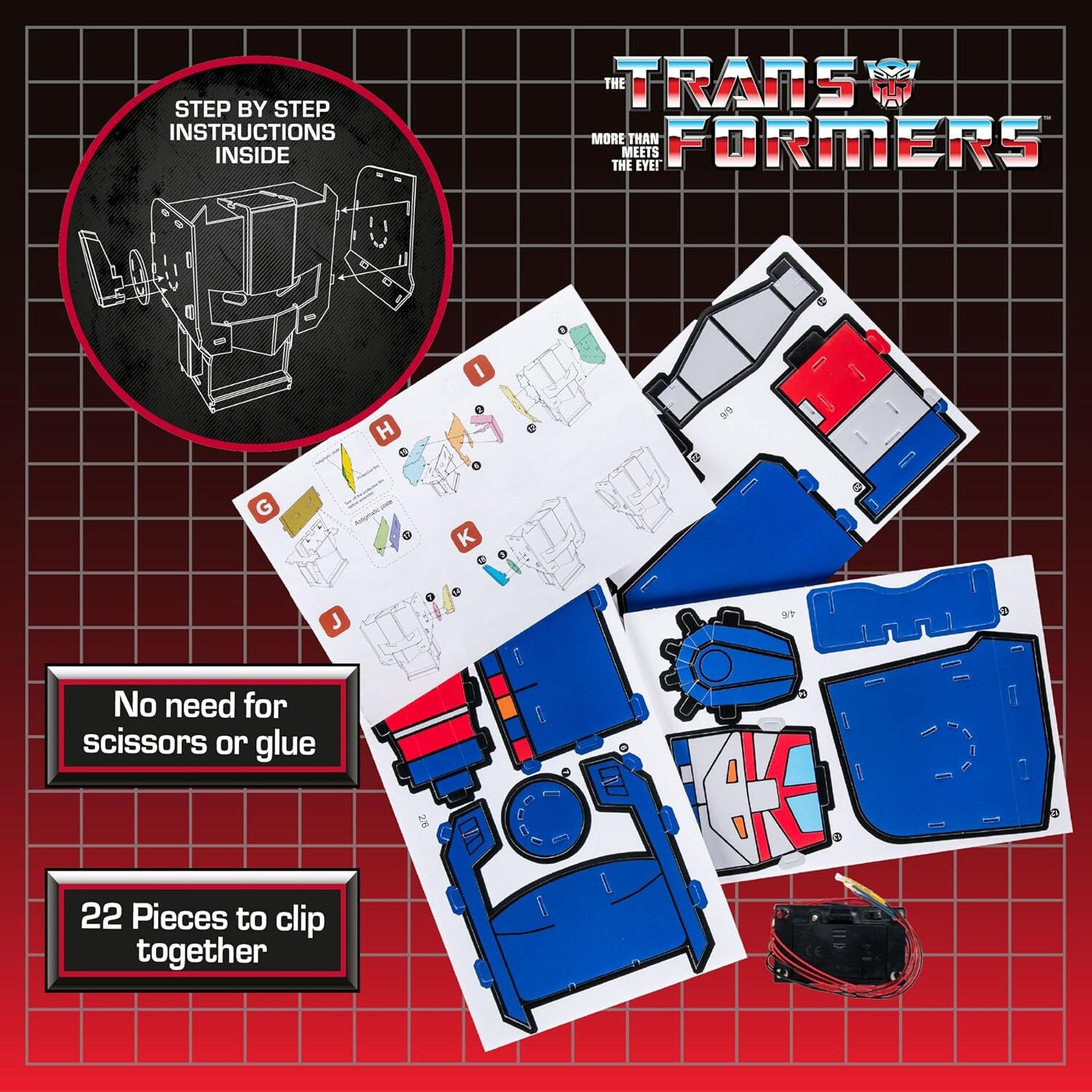 Transformers Build-A-Bot Light Optimus Prime Blue Sky Studios