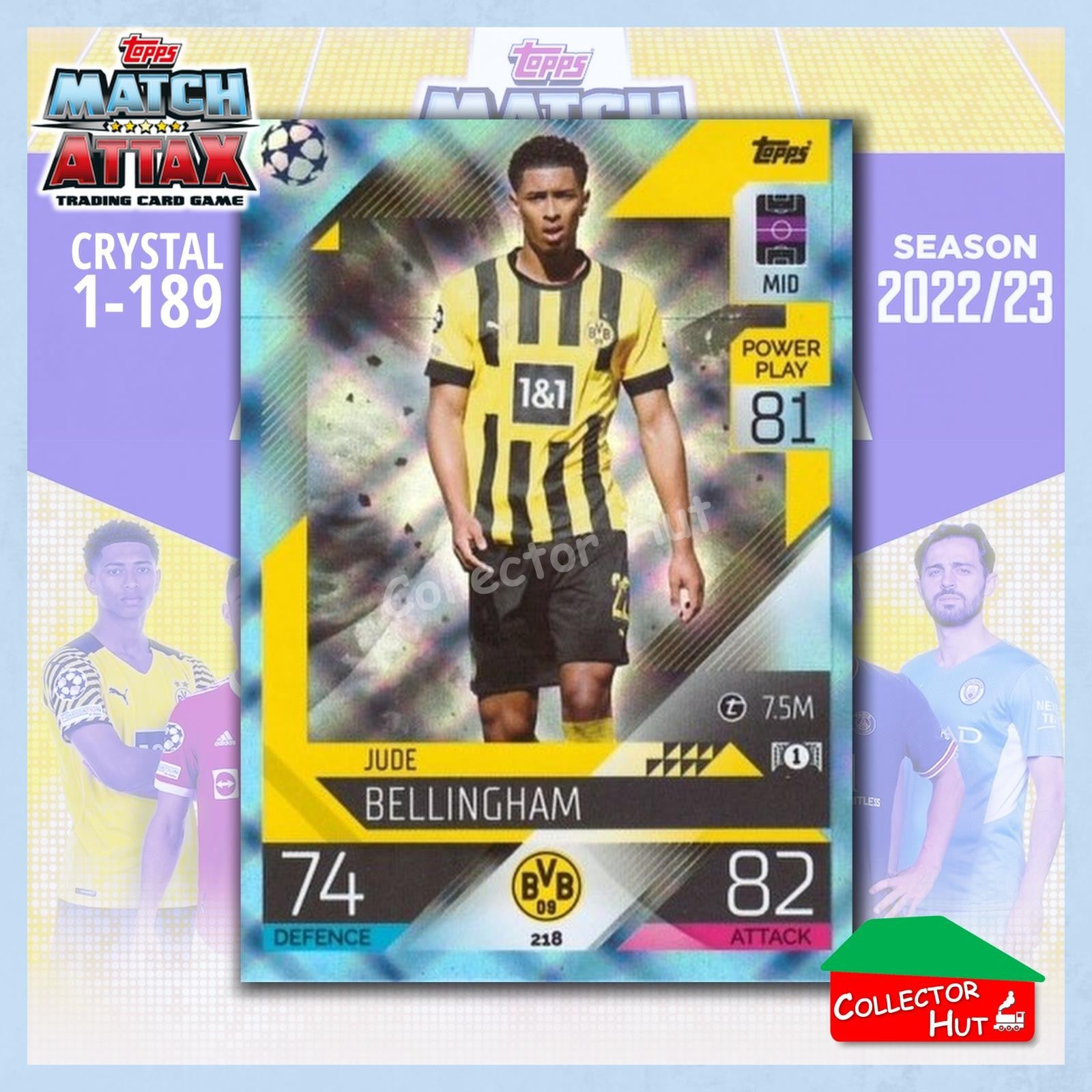 Topps Match Attax Europa Champions League 2022/23 Crystal Parallel Cards 190-387
