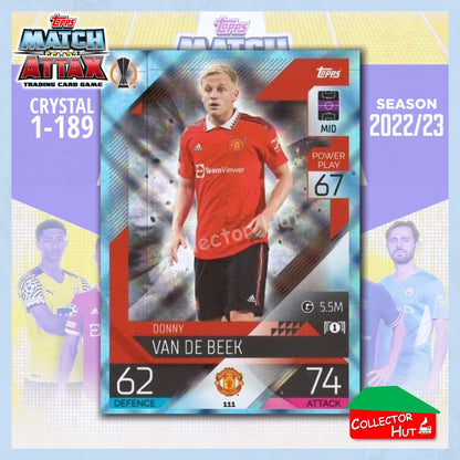 Topps Match Attax Europa Champions League 2022/23 Crystal Parallel Cards 1-189