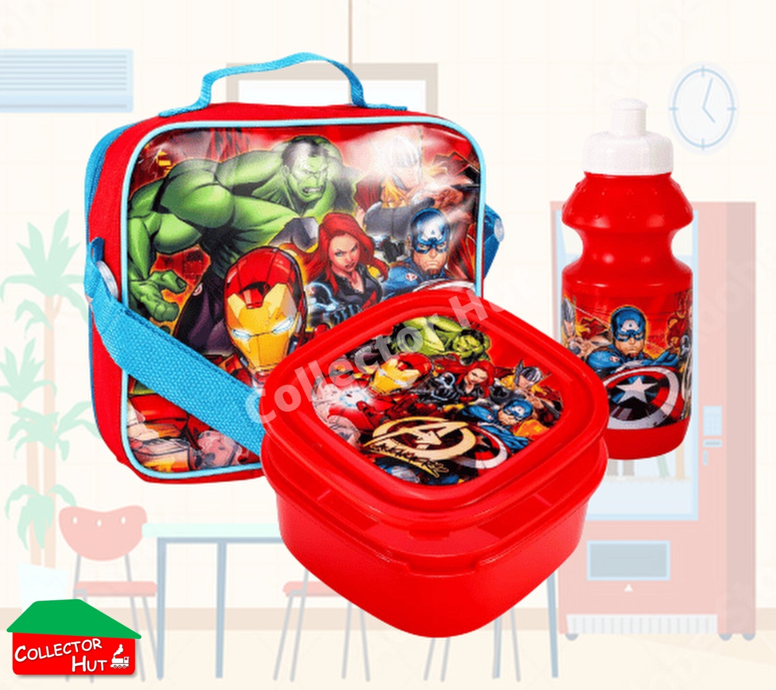 Boys Girls Kids Childrens School Lunch Sets Junior Novelty Character Bag