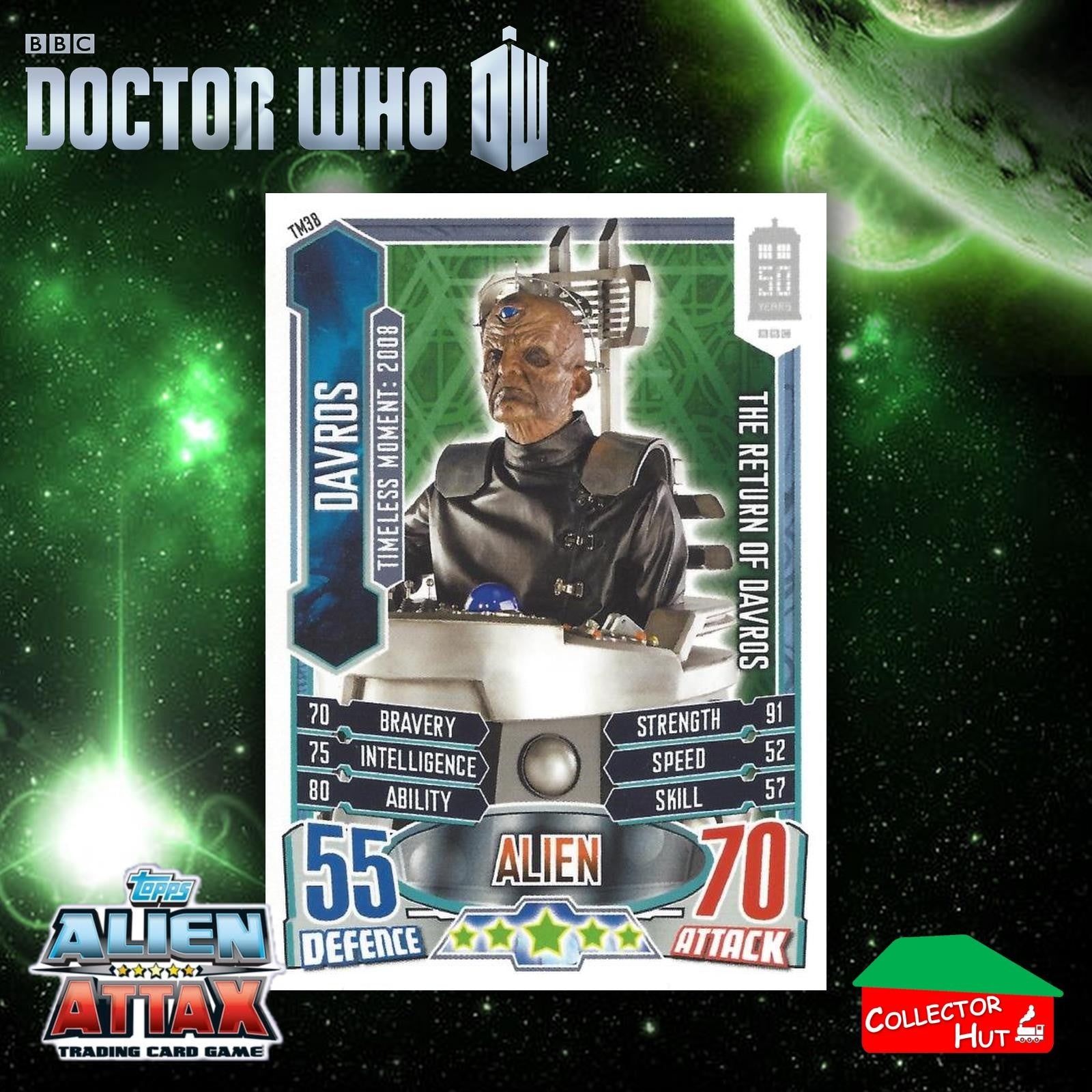 Topps Doctor Who Alien Attax 50th Anniversary Edition Companion Timeless Cards