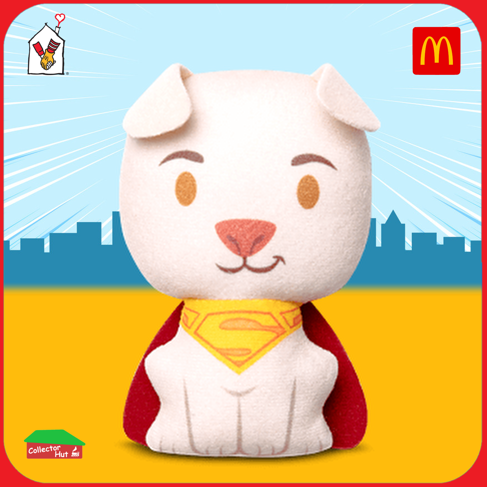 McDonald's Happy Meal DC Super Heroes, Super-Villains, Super Pets Plush Toys