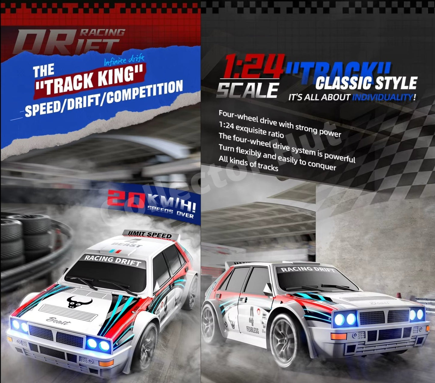 ZLL SG204 Pro 1:24 Scale High Speed Drift Rally Car