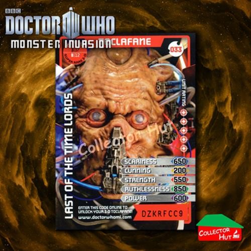 DOCTOR WHO Monster Invasion SUPER & ULTRA RARE Cards YOU CHOOSE