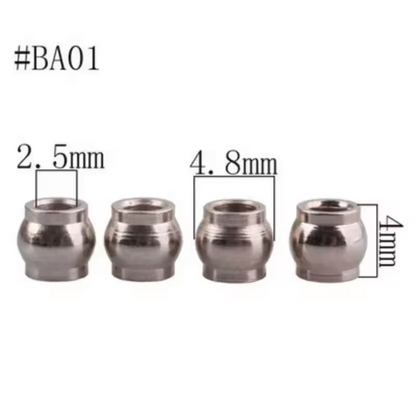 RC Model Car Suspension Bushings Metal Cap Fittings