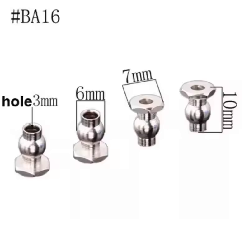RC Model Car Suspension Bushings Metal Cap Fittings