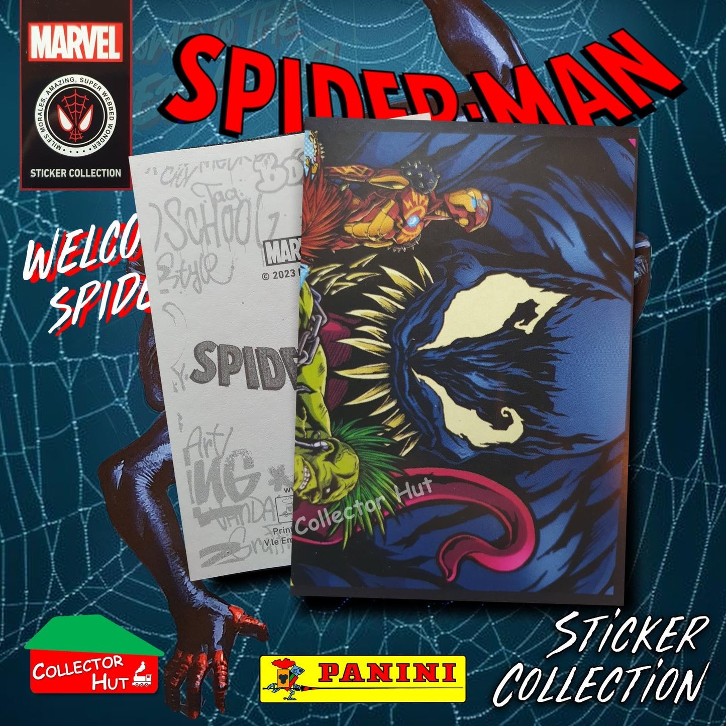 Panini Spider-Man Spider-Verse 2023 Collection Sticker Singles #1-163 & F1-30