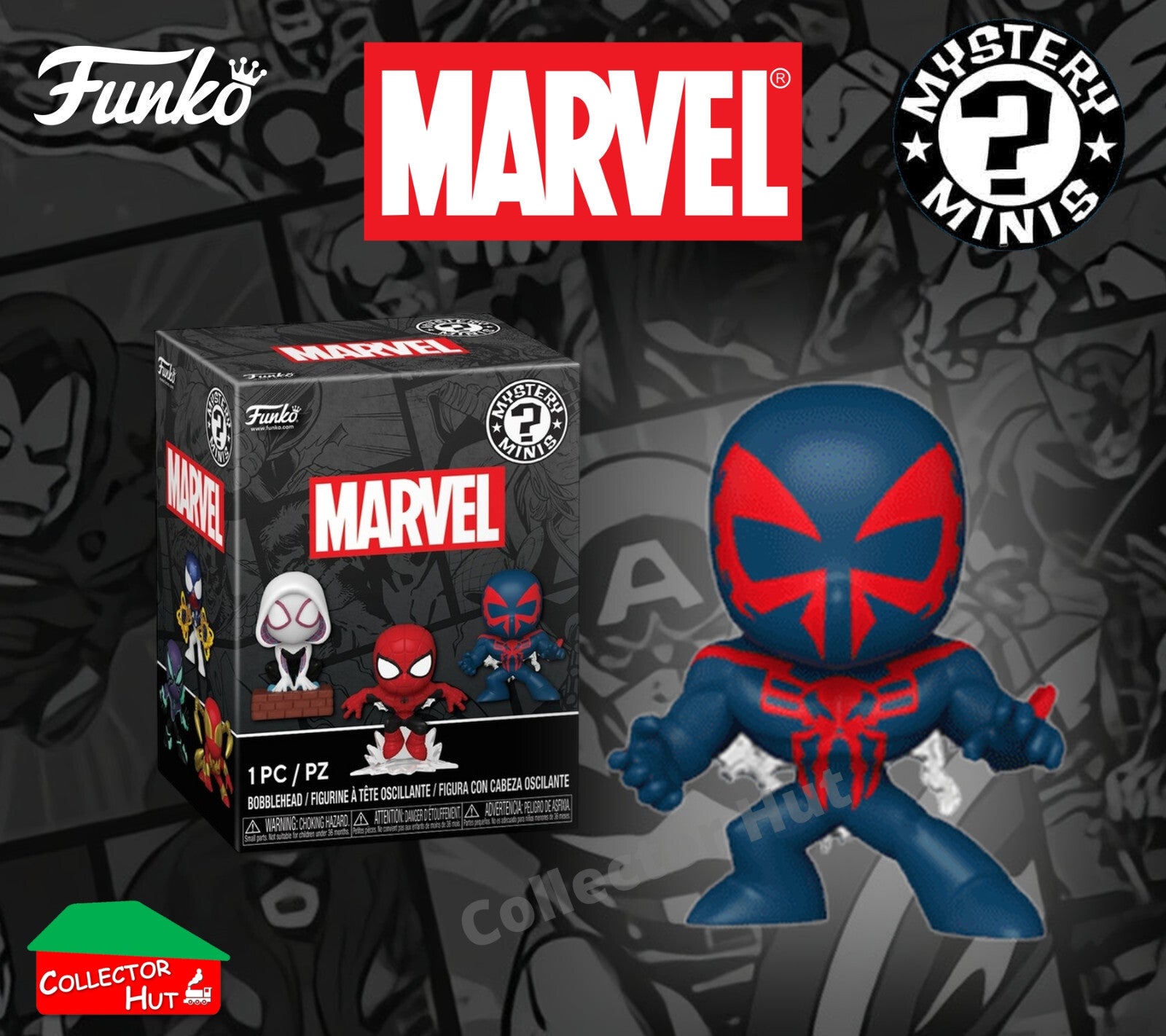Funko Marvel Spider-Man Mini Mystery Bobblehead Figures