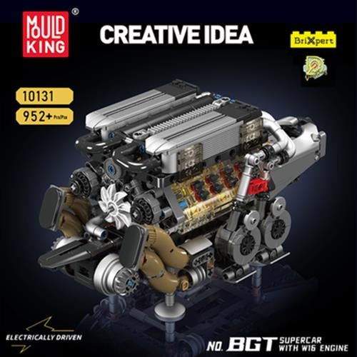 Mould King Technology Motorized Engine Building Block Model Sets