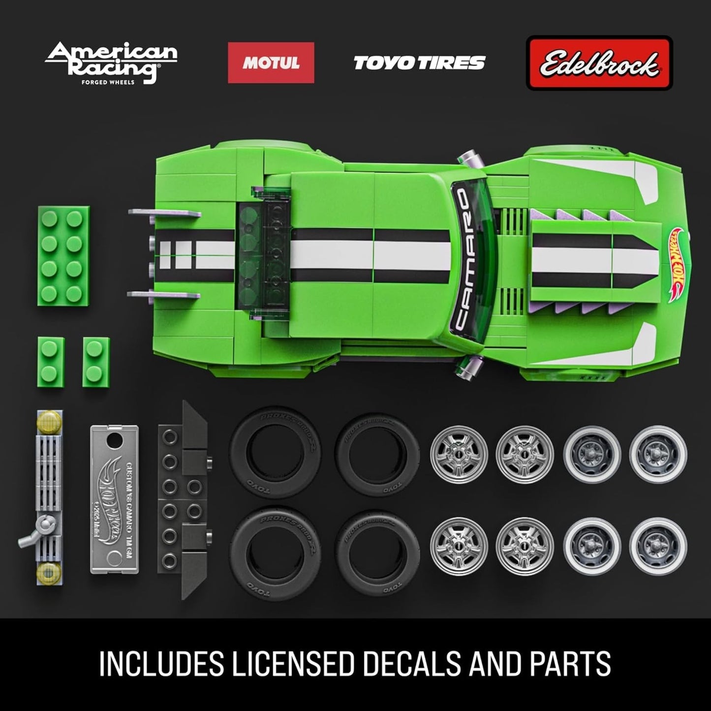 Mattel Brick Shop Hot Wheels SPEED Custom ’68 Camaro 1:32 Model Kit
