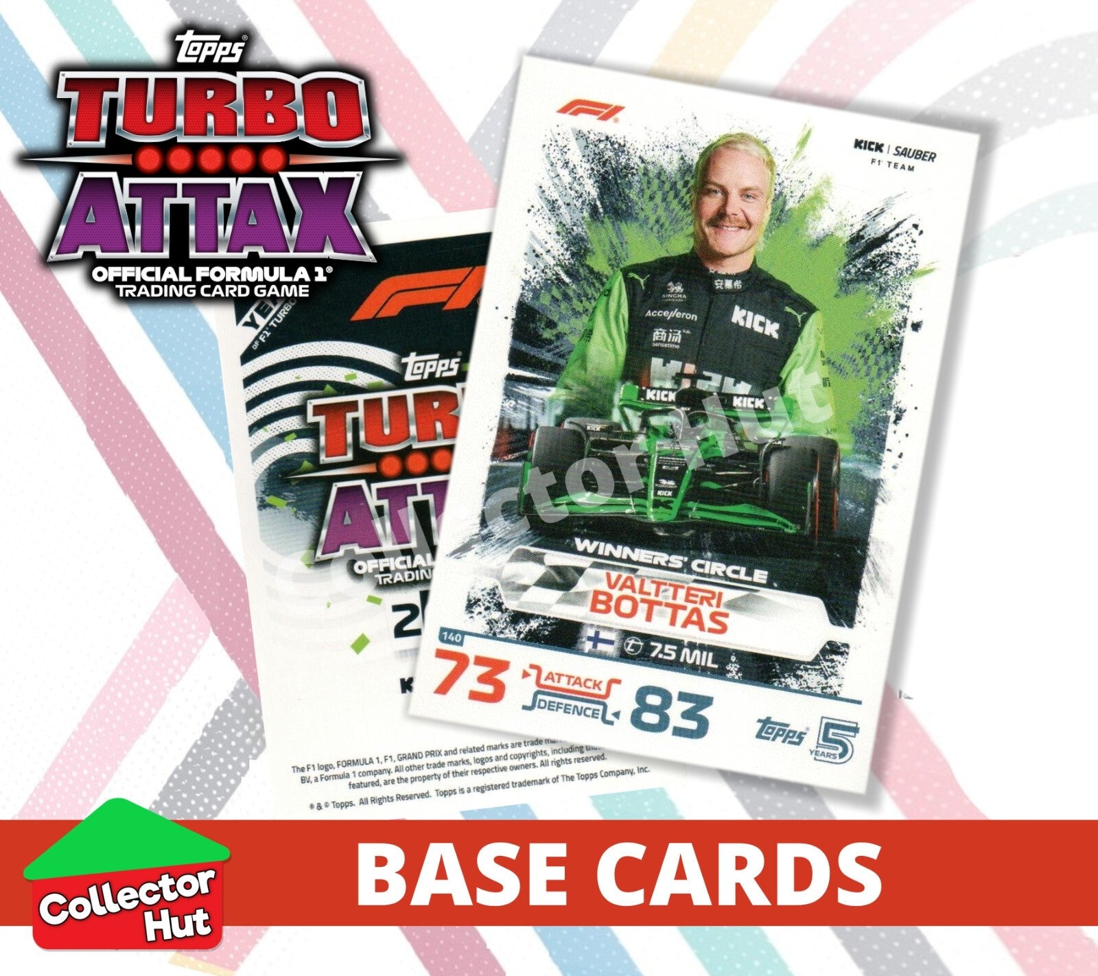 Topps Turbo Attax Formula 1 F1 2024 #1-166 Base Cards YOU CHOOSE
